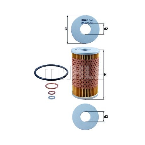 &Ouml;lfilter KNECHT OX 47D f&uuml;r FORD GMC MERCEDES-BENZ RENAULT FENDT GUELDNER DEUTZ