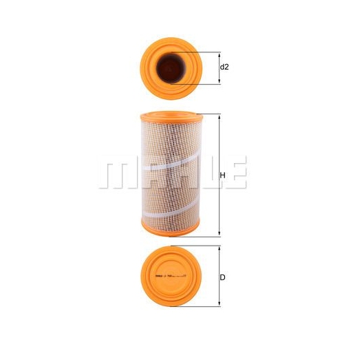 Luftfilter KNECHT LX 7080 f&uuml;r MULTICAR