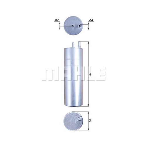 Kraftstofffilter KNECHT KL 229/5 f&uuml;r VAG