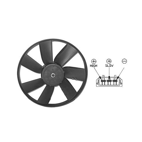 L&uuml;fter, Motork&uuml;hlung VAN WEZEL 5880744 f&uuml;r VW, innen