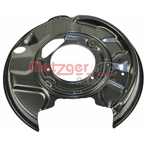 Spritzblech, Bremsscheibe METZGER 6115101 f&uuml;r MERCEDES-BENZ, Hinterachse links