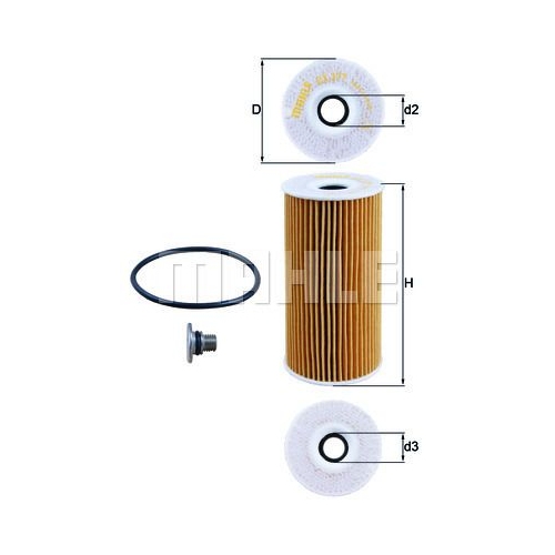 &Ouml;lfilter KNECHT OX 377D f&uuml;r HYUNDAI KIA