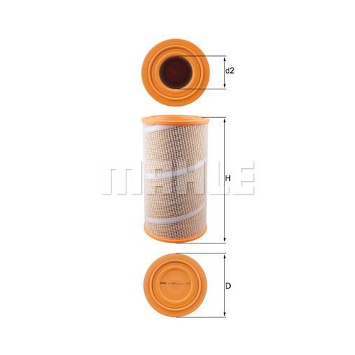Luftfilter KNECHT LX 7120 f&uuml;r NEW HOLLAND