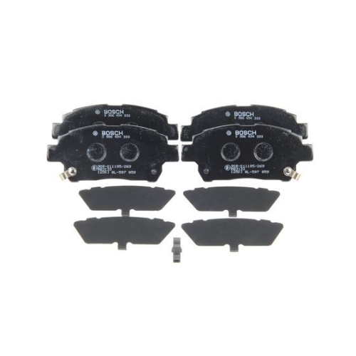 Bremsbelagsatz, Scheibenbremse BOSCH 0 986 494 333 f&uuml;r TOYOTA, Vorderachse