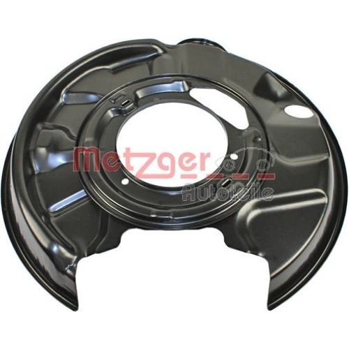 Spritzblech, Bremsscheibe METZGER 6115102 f&uuml;r MERCEDES-BENZ, Hinterachse rechts