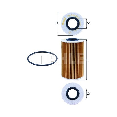 &Ouml;lfilter KNECHT OX 554D1 f&uuml;r TOYOTA