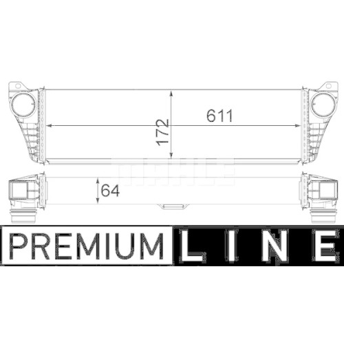 Ladeluftk&uuml;hler MAHLE CI 150 000P PREMIUM LINE f&uuml;r MERCEDES-BENZ
