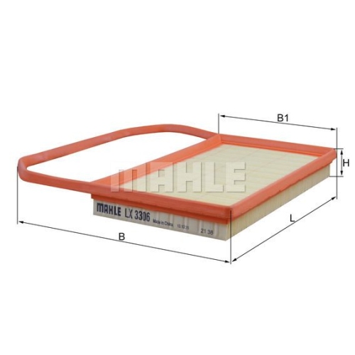 Luftfilter KNECHT LX 3306 f&uuml;r VAG