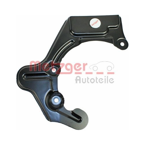 Spritzblech, Bremsscheibe METZGER 6115115 f&uuml;r VAG, Vorderachse links