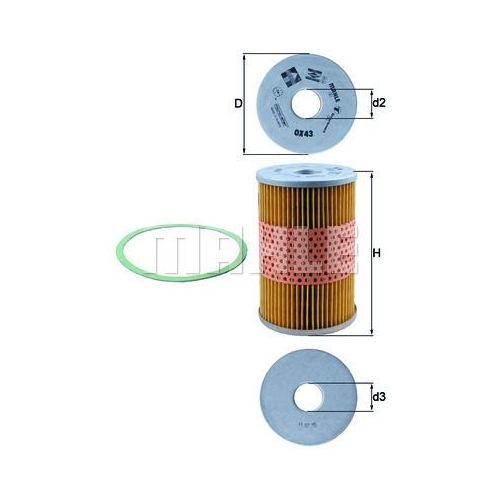 &Ouml;lfilter KNECHT OX 43D f&uuml;r DAF FORD GMC RENAULT TRUCKS PERKINS FENDT GUELDNER