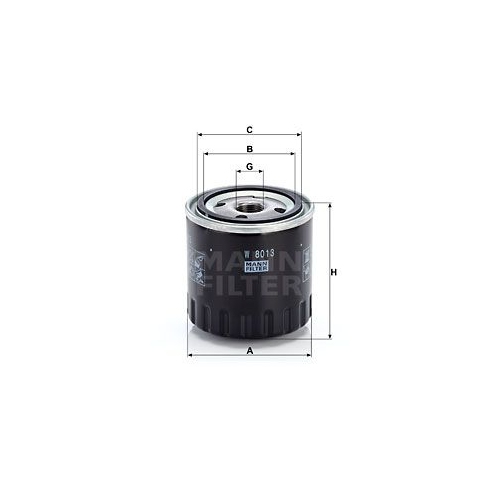 &Ouml;lfilter MANN-FILTER W 8013 f&uuml;r NISSAN RENAULT SUZUKI