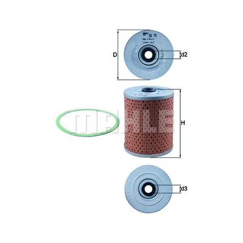 &Ouml;lfilter KNECHT OX 79D f&uuml;r BMW CHRYSLER FIAT FORD GMC IVECO MAN PORSCHE SCANIA