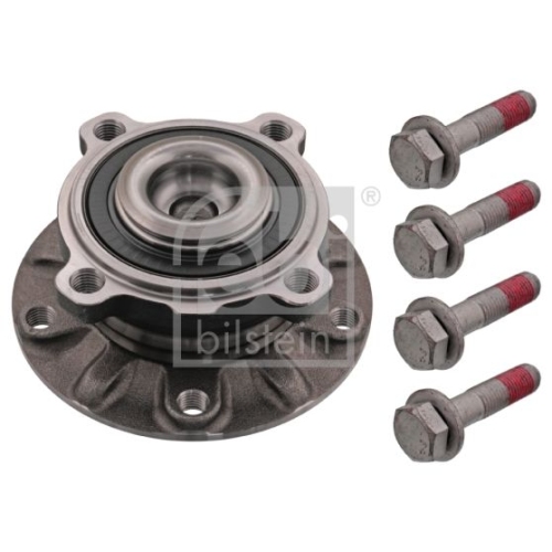 Febi Bilstein 18397 Radlagersatz mit Radnabe, ABS-Impulsring und Befestigungsschrauben , 1 St&uuml;ck