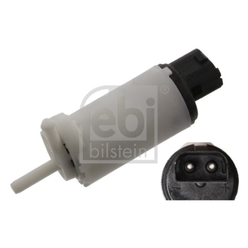Febi Bilstein 14805 Waschwasserpumpe f&uuml;r Scheibenreinigungsanlage , 1 St&uuml;ck