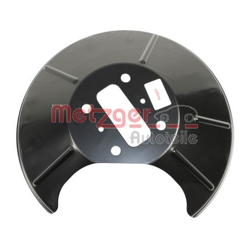 Spritzblech, Bremsscheibe METZGER 6115147 f&uuml;r FORD, Hinterachse links