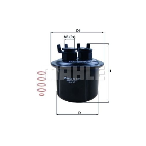 Kraftstofffilter KNECHT KL 1050D f&uuml;r HONDA