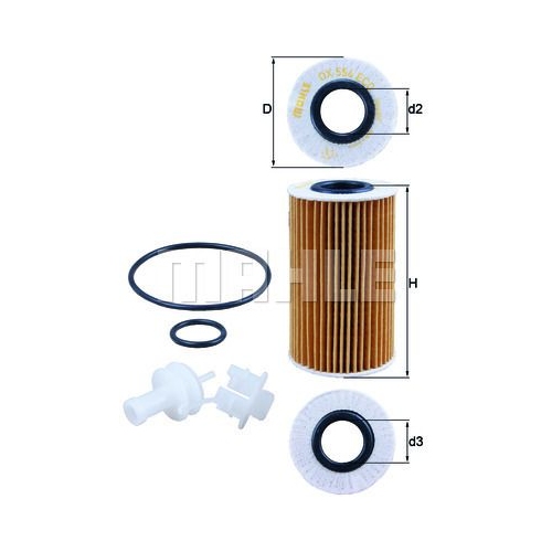&Ouml;lfilter KNECHT OX 554D2 f&uuml;r TOYOTA