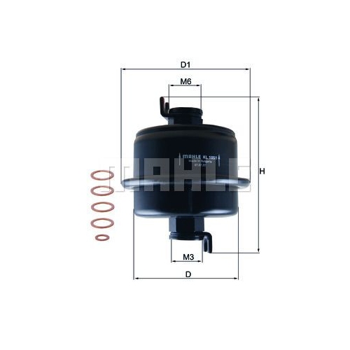 Kraftstofffilter KNECHT KL 1051D f&uuml;r HONDA