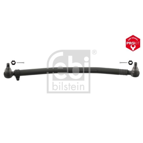 Febi Bilstein 18410 Lenkstange mit Kronenmuttern und Splinten, vom Lenkgetriebe zur 1. Vorderachse , 1 St&uuml;ck