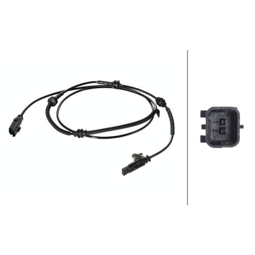 Sensor, Raddrehzahl HELLA 6PU 010 039-791 f&uuml;r CITRO&Euml;N, Hinterachse, links