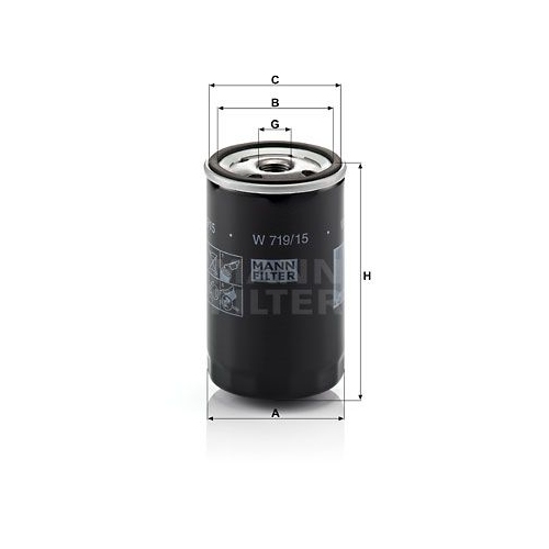 &Ouml;lfilter MANN-FILTER W 719/15 f&uuml;r BMW FORD GENERAL MOTORS
