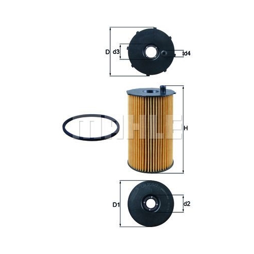 &Ouml;lfilter KNECHT OX 205/2D f&uuml;r CITRO&Euml;N FORD JAGUAR PEUGEOT