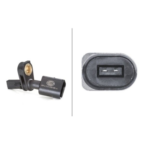 Sensor, Raddrehzahl HELLA 6PU 010 039-991 f&uuml;r AUDI SEAT SKODA VW, Vorderachse