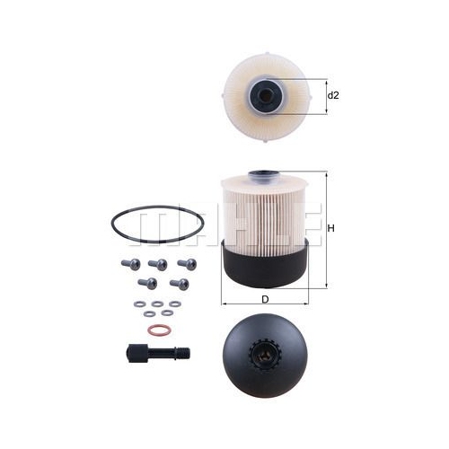 Kraftstofffilter KNECHT KX 338/28D f&uuml;r RENAULT