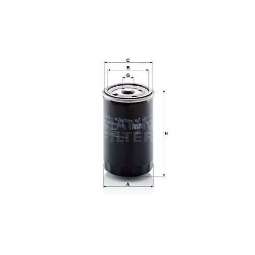 &Ouml;lfilter MANN-FILTER W 719/29 f&uuml;r OPEL GENERAL MOTORS LDV ANTONIO CARRARO