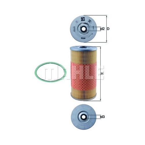 &Ouml;lfilter KNECHT OX 80D f&uuml;r BUESSING CHRYSLER FIAT FORD GMC HANOMAG HENSCHEL MACK