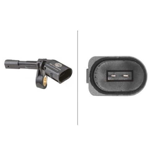 Sensor, Raddrehzahl HELLA 6PU 012 039-031 f&uuml;r AUDI SEAT SKODA VW, Hinterachse