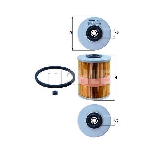 Kraftstofffilter KNECHT KX 78D f&uuml;r GMC OPEL SAAB CHEVROLET