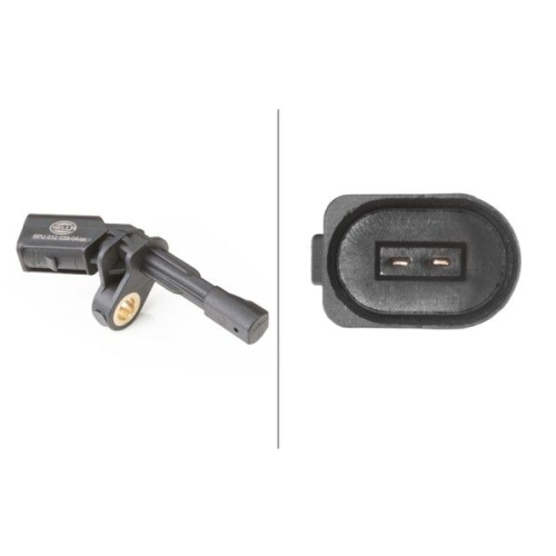 Sensor, Raddrehzahl HELLA 6PU 012 039-041 f&uuml;r AUDI SEAT SKODA VW, Hinterachse