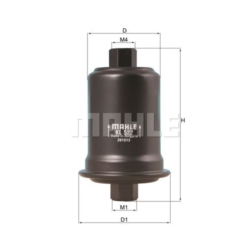 Kraftstofffilter KNECHT KL 522 f&uuml;r TOYOTA HYUNDAI