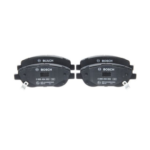 Bremsbelagsatz, Scheibenbremse BOSCH 0 986 494 682 f&uuml;r TOYOTA LEXUS, Vorderachse