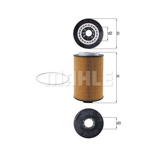 &Ouml;lfilter KNECHT OX 1028D f&uuml;r MAN