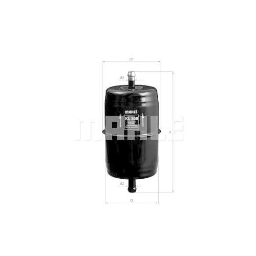 Kraftstofffilter KNECHT KL 558 f&uuml;r CHRYSLER VAG