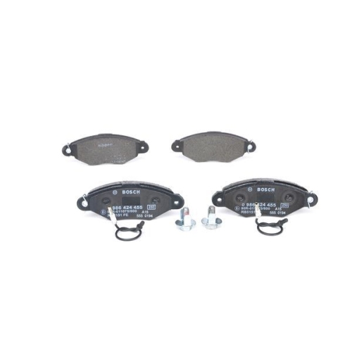 Bremsbelagsatz, Scheibenbremse BOSCH 0 986 424 455 f&uuml;r CITRO&Euml;N NISSAN PEUGEOT