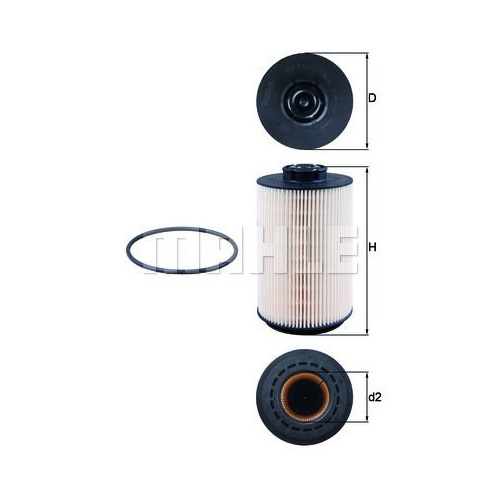 Kraftstofffilter KNECHT KX 512D f&uuml;r VOLVO FENDT DEUTZ