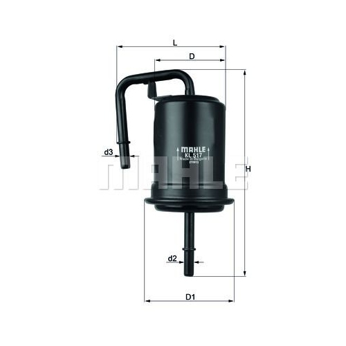 Kraftstofffilter KNECHT KL 517 f&uuml;r MAZDA