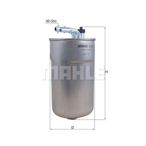 Kraftstofffilter KNECHT KL 792 f&uuml;r GMC OPEL VAUXHALL