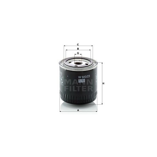 &Ouml;lfilter MANN-FILTER W 920/23 f&uuml;r CASE IH KOMATSU SPERRY NEW HOLLAND MANITOU