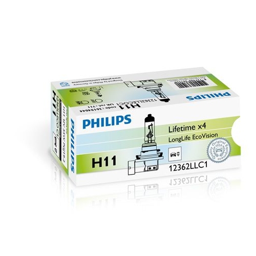 Gl&uuml;hlampe PHILIPS 12362LLECOC1 LongLife EcoVision f&uuml;r MERCEDES-BENZ RENAULT VW