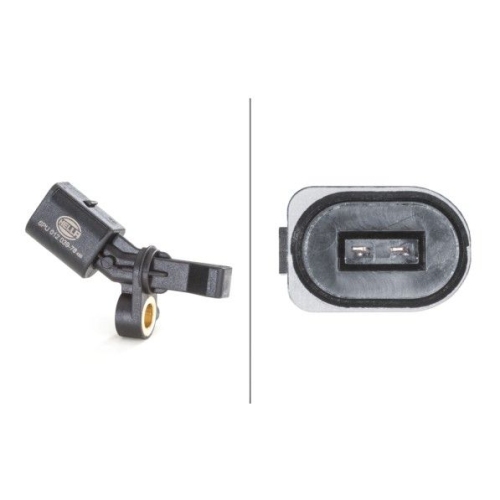 Sensor, Raddrehzahl HELLA 6PU 012 039-781 f&uuml;r AUDI SEAT SKODA VW, Hinterachse