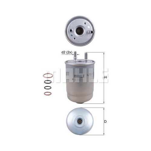Kraftstofffilter KNECHT KL 752/2D f&uuml;r RENAULT