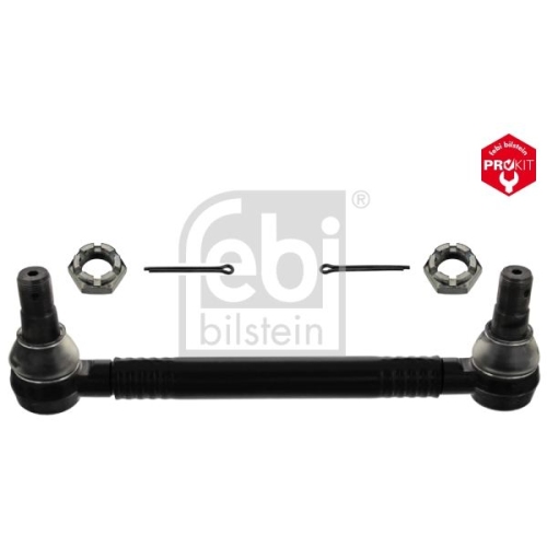 Febi Bilstein 46043 Lenkstange mit Kronenmuttern und Splinten, vom Lenkgetriebe zum 1. Lenkzwischenhebel , 1 St&uuml;ck