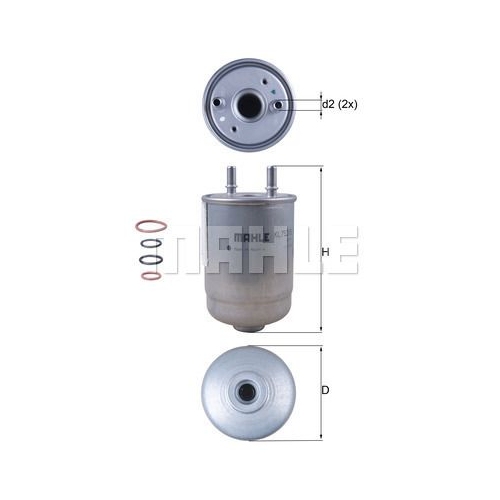 Kraftstofffilter KNECHT KL 752/5D f&uuml;r RENAULT