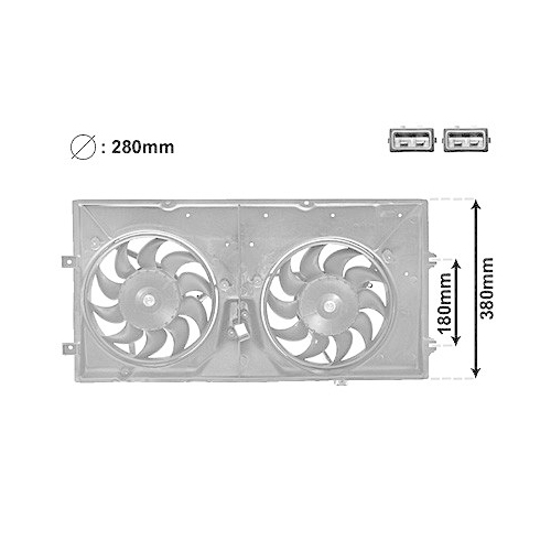 L&uuml;fter, Motork&uuml;hlung VAN WEZEL 5874748 f&uuml;r VW