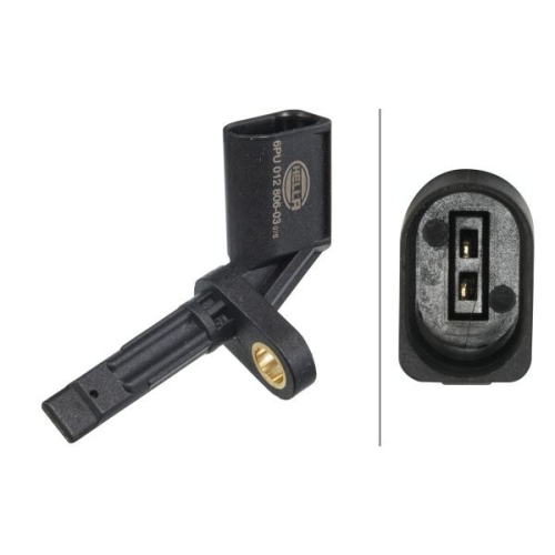 Sensor, Raddrehzahl HELLA 6PU 012 806-031 f&uuml;r AUDI VW BENTLEY, Hinterachse
