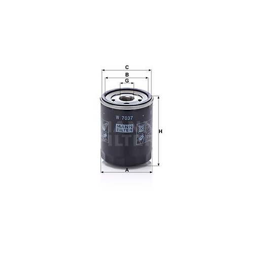 &Ouml;lfilter MANN-FILTER W 7037 f&uuml;r SUBARU